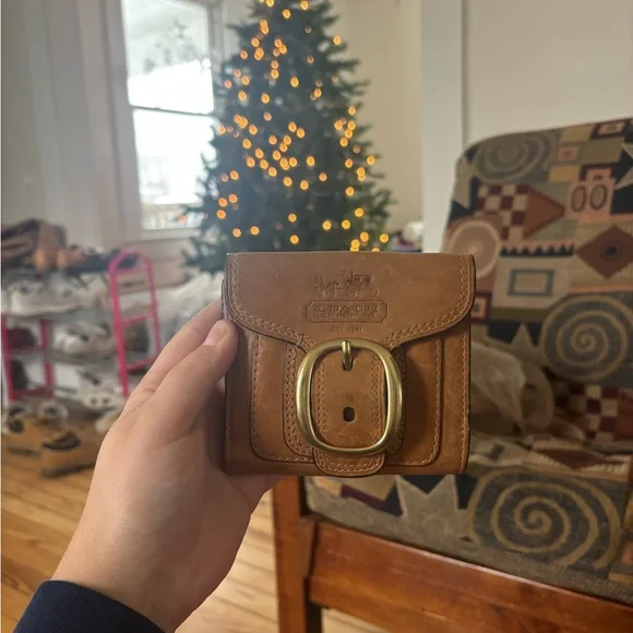 Vintage brown leather coach wallet - Picture 1 of 10